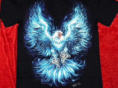 T-Shirt Eagle Fire Blue
