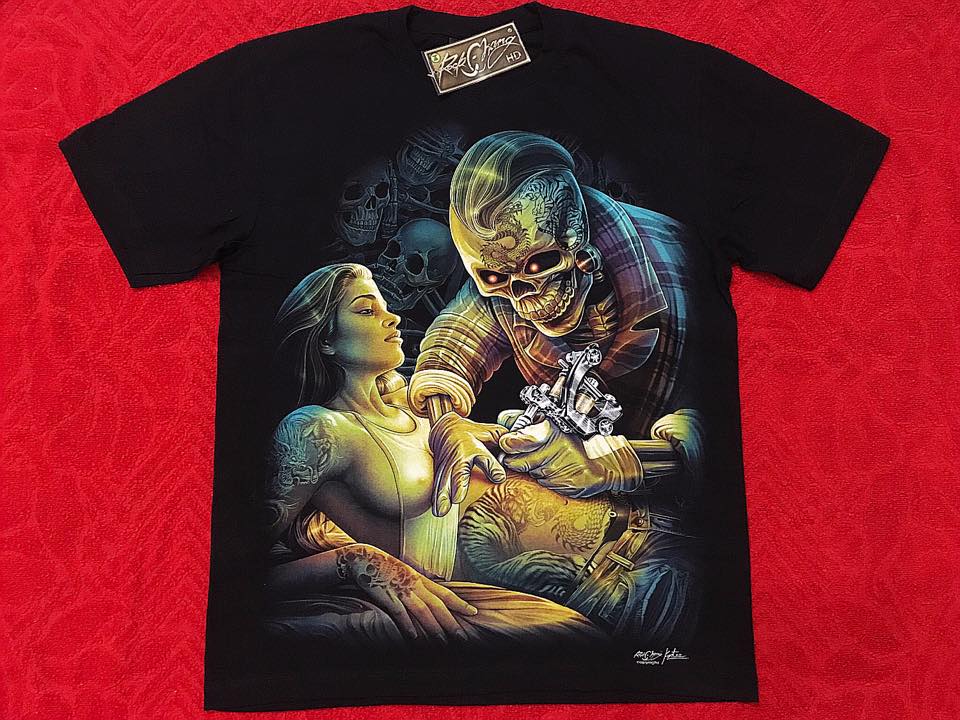 T-Shirt Skull & Girl