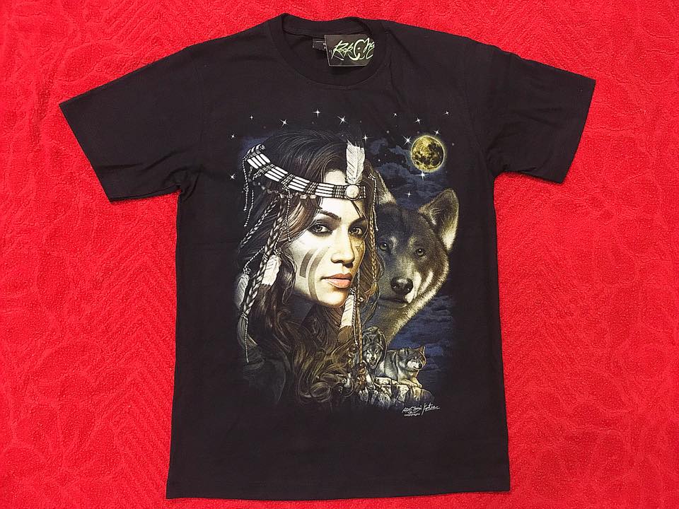 T-Shirt Girl Wolf