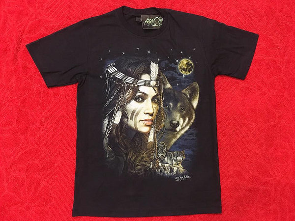 T-Shirt Girl Wolf